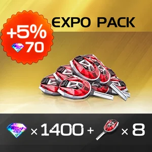 Expo Pack (1400 Gems + 8 Ruby Key)